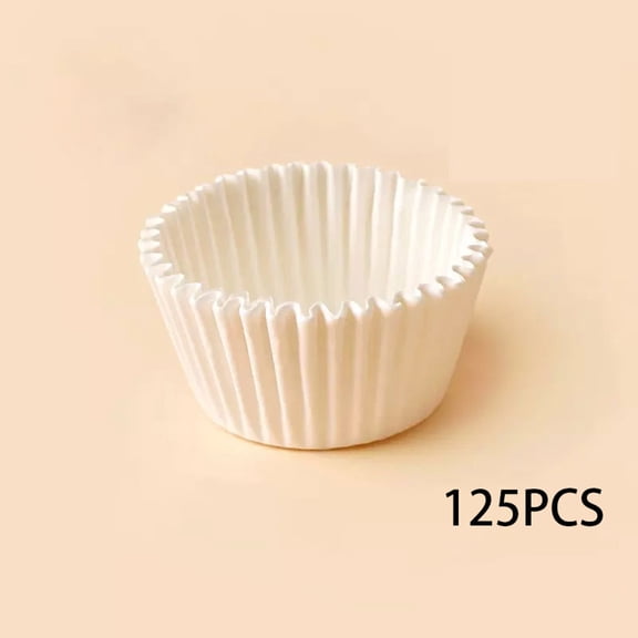 ACDANC Jumbo Cupcake Liners,White,40 Count,Large Cupcake Liners Paper Cupcake Liners
