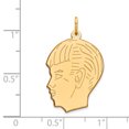 thumbnail image 2 of 14K Yellow Gold Boy Head Charm, 2 of 2