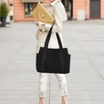 thumbnail image 3 of Large Capacity Nylon Shopping Bag Outdoor Storage Bag Lightweight Tote Bag, 3 of 5