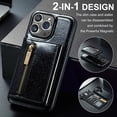 thumbnail image 5 of Detachable Back Cover For iPhone 15 Pro Max 15Pro 15Plus 14 ProMax 14Pro 14 Plus 13 Pro Max 13Pro 12 Pro Max 12Pro 11 Pro Max Wallet Case with Card Holder Magnetic For iPhone 15 Leather Phone Cases, 5 of 12