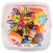 Fidget Box - 24 Sensory Toys with Storage Container, Stress Relief for Kids and Adults - Giggle Zone