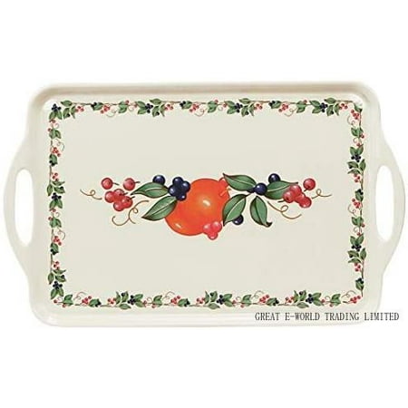 

Rectangular Melamine Serving/Ottoman Tray Abundance