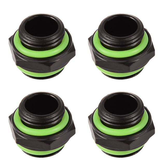 Computer Water Cooling Adapter,4pcs G1/4 Thread Fitting Hex Water Cooling Connector Water Cooling Adapter Finest Materials