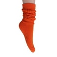 thumbnail image 7 of 3 Pairs Extra Heavy Cotton Slouch Socks Shoe Size 5 to 10 (Red-White-Orange), 7 of 7