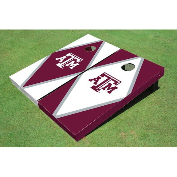 Texas A&M Alternating Diamond Cornhole Boards