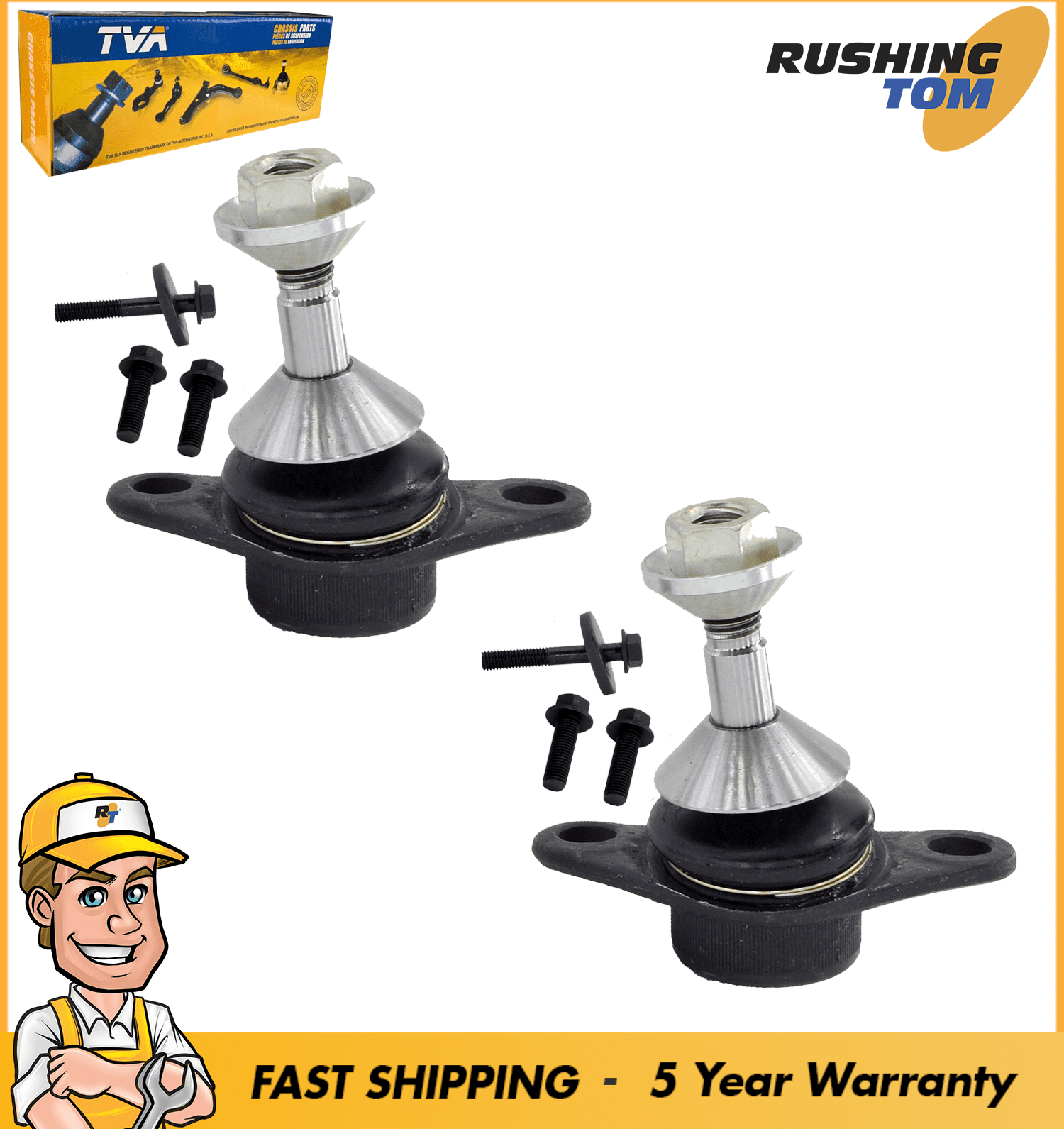 2 Front Lower Ball Joint fits Volvo S60 S80 V70 XC70 Left & Right Pair