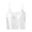 White, variant on Summer Tops Women Solid Built-in Bra Crop Tank Tops Adjustable Thin Spaghetti Straps Sleeveless Basic Camisole For Daily Casual Wear Gym Yoga Light Fitness Workout Inner Vest Light Blue XL