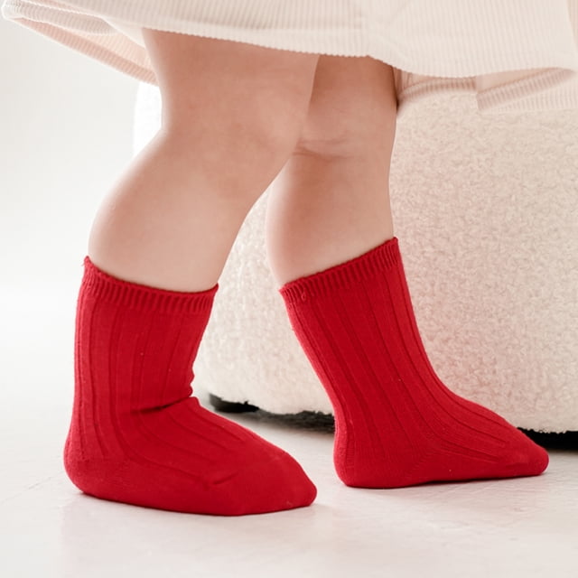 SUNSIOM Toddler Baby Girls Cotton Socks Breathable Knit Warm Socks for Party, Wedding, Photography