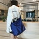 thumbnail image 5 of Bolsa de viaje plegable de gran capacidad, bolsa de lona portátil, bolsa con separación de ropa seca y húmeda, ideal para deportes nocturnos y fitness los fines de semana., 5 of 6
