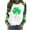 Green S, variant on Womens St Patricks Day Sweatshirts Long Sleeve Crew Neck Casual Holiday Green Printed Fashion Loose Pullover Tops (XL, Green W)