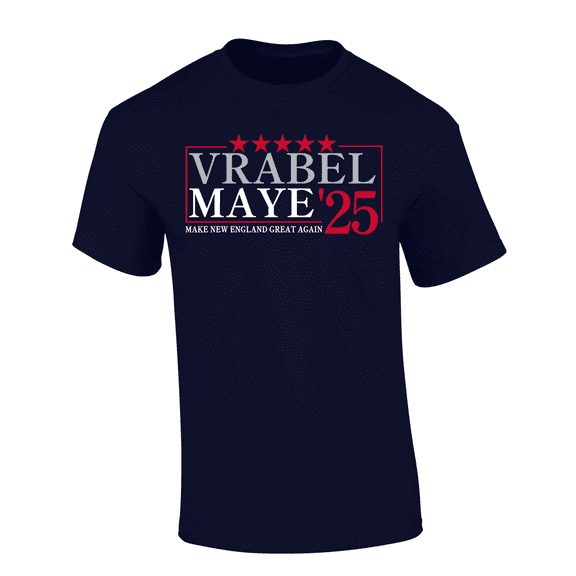 Trenz Shirt Company Vrabel Maye 2025 Make New England Great Again Short Sleeve Tshirt-Navy-XX-Large