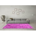 thumbnail image 3 of Ahgly Company Indoor Round Abstract Pink Contemporary Area Rugs, 4' Round, 3 of 4