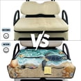 thumbnail image 6 of Yuyamidu Sea Turtle Golf Cart Seat Covers Starfish Shell Golf Cart Seat Towel Blanket with Pockets Portable Club Car Seat Cushion, 6 of 8