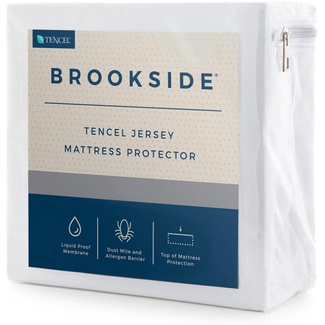 Protector de Colchón Suave Impermeable Individual blanco King Brookside Suave