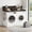 Black, variant on YDN 2-Tier Large Laundry Countertop with Power Outlet & LED Lights, 54" Washer Dryer Countertop for Laundry Room Organization,Washer and Dryer Topper W/ Storage Basket,Metal Hooks,Non-Slip Pad,White