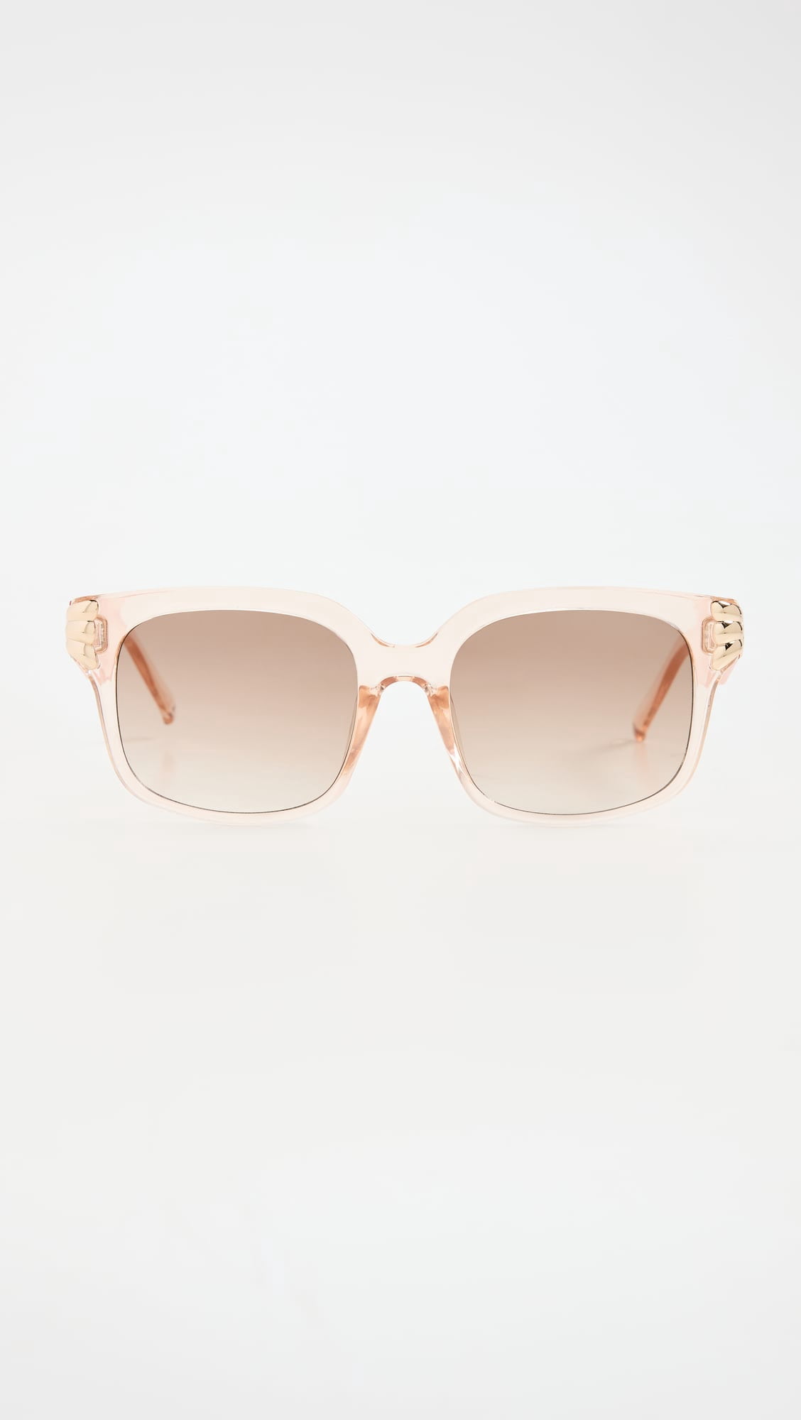 LE SPECS Women\'s Sunglasses Shell Shocked 2202513 Pink Champagne 55mm Le Specs Shell Shocked 2202513 Pink Champagne/Brown Gradient  main image 4