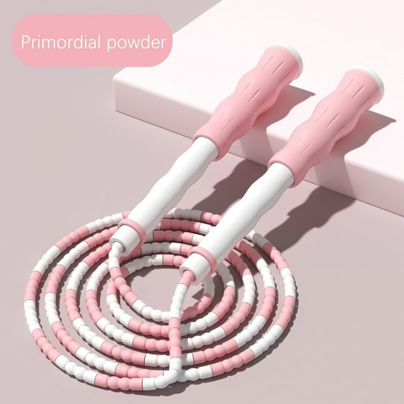 Liquidation & Promo, Adjustable Skipping Rope, Durable Knot Rope, Easy Length Tuning, Sports Equipment, PE Class, Synthetic Fiber, Fitness Tool SOPABCP Liquidation & Promo | Plastic, Pink