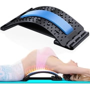 Squatz Lower Back Stretcher Device – Ergonomic Lumbar Support Back Massager with Multi-Level Traction, Foam Cushion Pressure Points & 30-Day Digital Workout Program