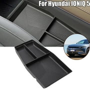 ABS Black Center Console Storage Box Organizer Tray For Hyundai IONIQ 5 2021+