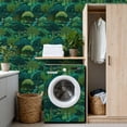 thumbnail image 4 of Boho Peel and Stick Wallpaper Green Forest Waterfalls Vibrant Trees Wall Mural 17.7in x 9.8ft Self Adhesive Removable Wall Paper Renter Friendly Wallpaper for Bedroom Kitchen Farm, 4 of 8