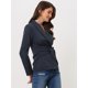 thumbnail image 3 of Blusa Elegante de Manga Larga con Solapa para Mujer Azul marino S, 3 of 6
