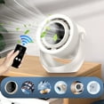 thumbnail image 1 of Ovzne Circulating Fan Home USB Charging Digital Display Screen Turbo Small Fan Wall Mounted Desktop Remote Control Small Electric Fan On Clearance, 1 of 8