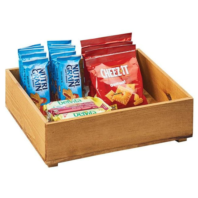 Cal Mil 3682-1210-99 Madera Reclaimed Wood Stacking Box - 12 x 10 x 3.5 in.
