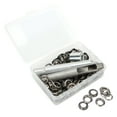 thumbnail image 2 of Grommet 100 Sets Eyelets 0.3In Tool Box Grommets Tool Three Piece Set Bubble Bag Air Eye Buckle Eyelets Grommets, 2 of 8