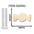 thumbnail image 2 of Unfinished Wood Hard Candy Shape - Craft - up to 46" DIY 30" / 1/2", 2 of 3