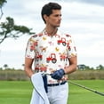 thumbnail image 3 of Balery Tractor With Farm Animals Camisa Polo de Hombre con Estampado, de Manga Corta y Tejido Medio, Camisa Tipo Golf Polo-XX-Large, 3 of 6