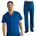 thumbnail image 2 of Maevn Red Panda Unisex V-Neck Scrub Top & Unisex Basic Scrub Pant Set, 2 of 2