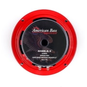 American Bass 6.5 250 Watt RMS 4 Ohm Pro Car Audio Midrange Speaker HAWK65