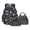 Blue and Green - Cartoon Dinosaur, variant on Highland Cattle Aztec Printed Backpack for School Boys, 3Pcs School Backpack with Lunch Bag & Pencil Pouch, Primary Middle Students Bookbag Travel Daypack, Back to School Supplies