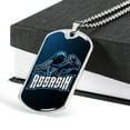 thumbnail image 4 of Collier Assassin en Acier Inoxydable Ou en or 18 Carats Chien Tag 24" Chaîne, 4 of 8