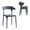 Charcoal Gray, variant on XDECO Dining Chairs 4 Pack,Stackable Modern Chair for Indoor/Outdoor,Orange