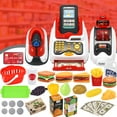 Toy Cash Register for Kids, Pretend Play Cash Register with Scanner
