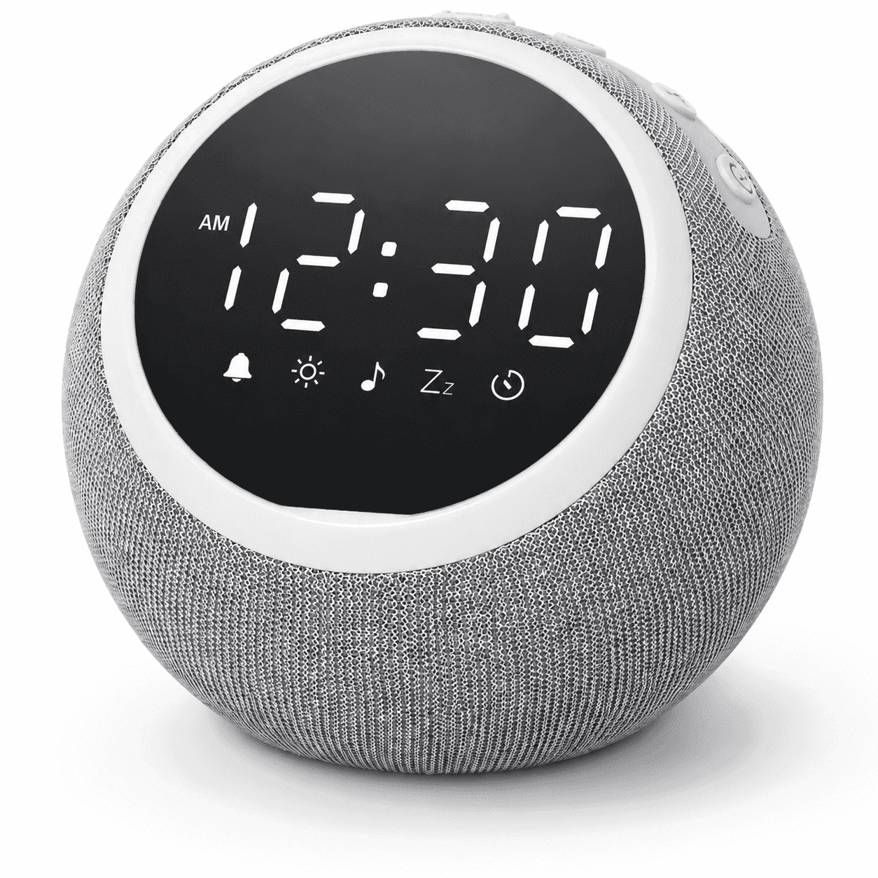 LEIKE Alarm Clock with Sound Machine for Bedroom, White Noise Machine for Sleeping Adults, 25 Soothing Sounds, Night Light, Sleep Timer, Snooze, Gentle Wake Alarm Clock