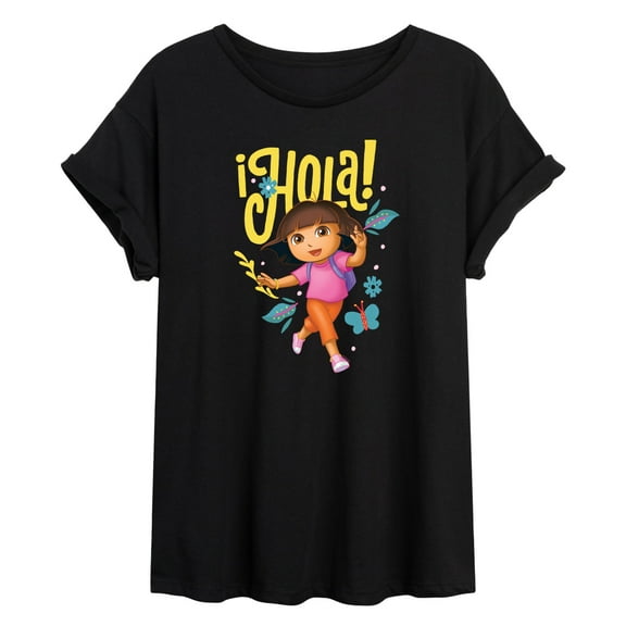 Dora The Explorer - Hola - Women's Oversized Graphic T-Shirt