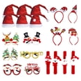 thumbnail image 1 of Juego De Gafas De Navidad, Sombrero De Navidad, Diadema, Pulsera, Decoraciones Para Fiesta De Navidad Cateissary HA038016-00, 1 of 6