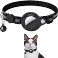thumbnail image 2 of Bobasndm Cat Collar for Airtag Tracker, Reflective GPS Cat Collar with Luminous Holder, Cat Tracker Collars with Safety Elastic Band for Cats, Kittens and Puppies 9-13 Inch, 2 of 9