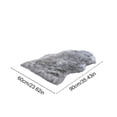 thumbnail image 3 of Leodye 1PCS Fluffy Rug Contemporary Area Rug Comfortable Floor Mat Doormat for Bedroom Porch Hallway Dorm and Home Decoration -23.62x35.43in, 3 of 6
