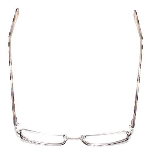 Calabria 845 Designer Women Rectangle Techno Reading Glasses with Hard Case 53mm
