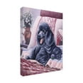 thumbnail image 4 of Trademark Fine Art 'Black Poodle' Canvas Art by Jenny Newland, 4 of 4