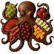 thumbnail image 2 of Tablero Charcuterie Plato para Carnes Con Queso (pulpo 2 S), 2 of 9