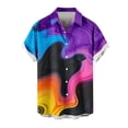 thumbnail image 5 of Rvwovn Men's Funny Graphic Shirts - Short Sleeve Button-Down Tee Tops for Summer, Beach and Holiday, 5 of 6