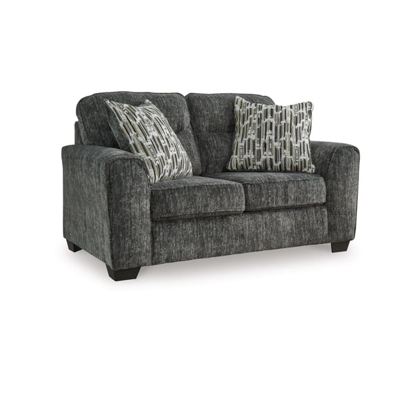 Signature Design by Ashley Lonoke Gunmetal Loveseat
