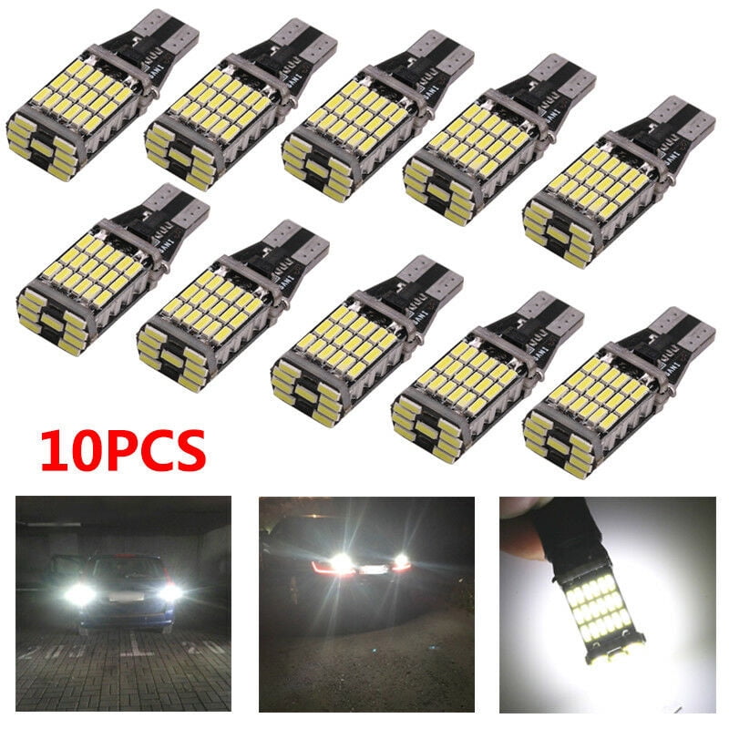 10X White 45 SMD 4014 Error Free LED T15 W16W Car Reverse Back Light Bulb Lamp 10X White 45 SMD 4014 Error Free LED T15 W16W Car Reverse Back Light Bulb Lamp