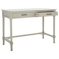 thumbnail image 3 of SAFAVIEH Mckinlee Solid Retro 2 Drawer Writing Desk, Taupe, 3 of 15