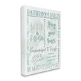 thumbnail image 4 of Stupell Industries Green Bathroom Rules Typography Painting Gallery Wrapped Canvas Art Print Wall Art, 16 x 20, 4 of 8