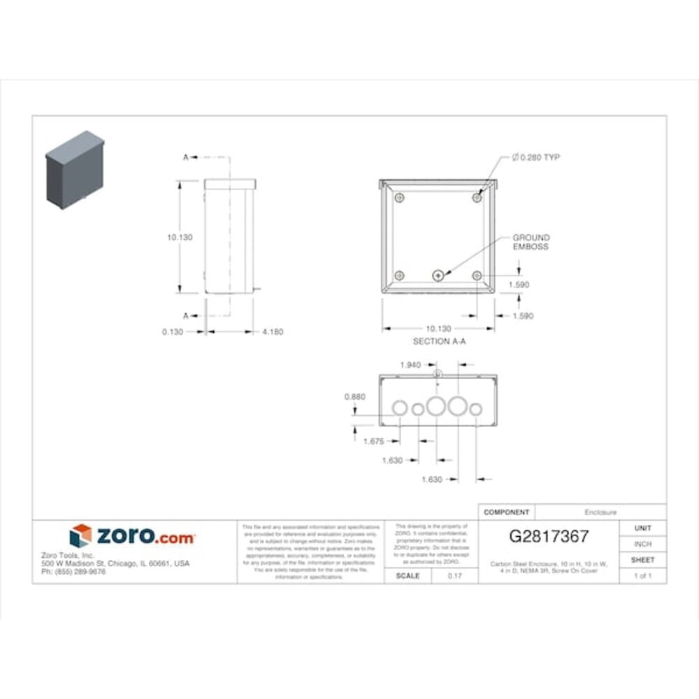 Wiegmann Enclosure, Gray RSC101004
